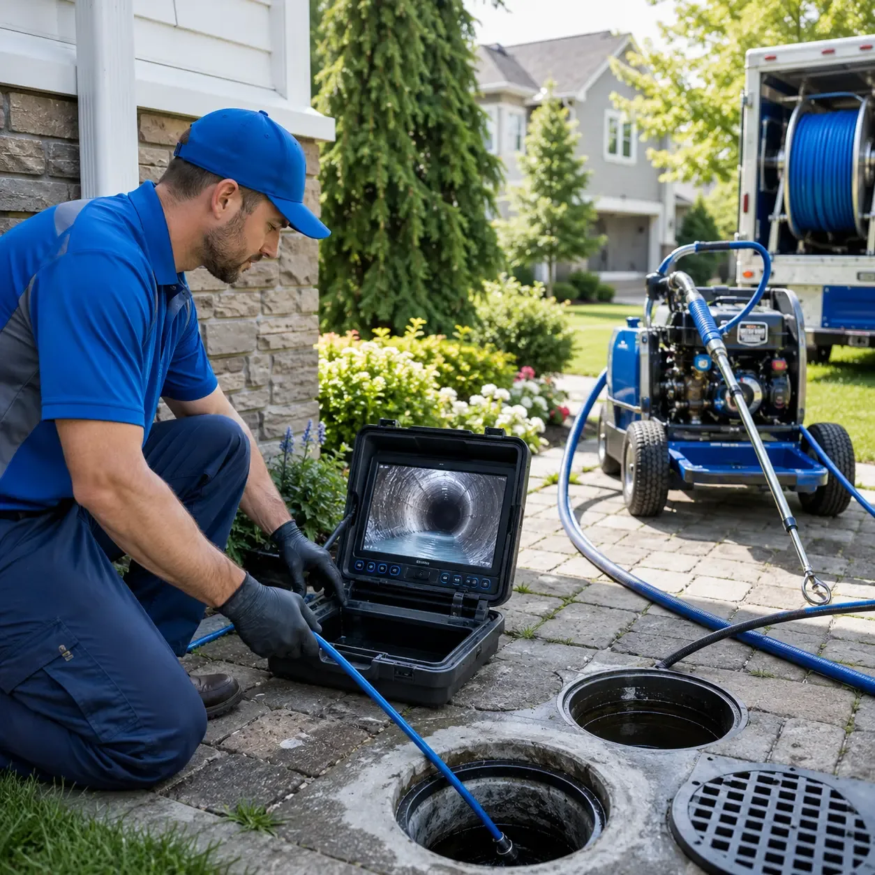 Outdoor drain cleaning professionals serving Cherry Valley, IL