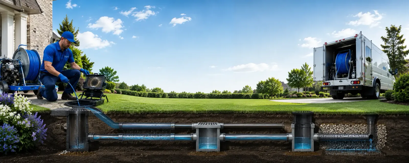 Outdoor drain cleaning information for Cherry Valley, IL